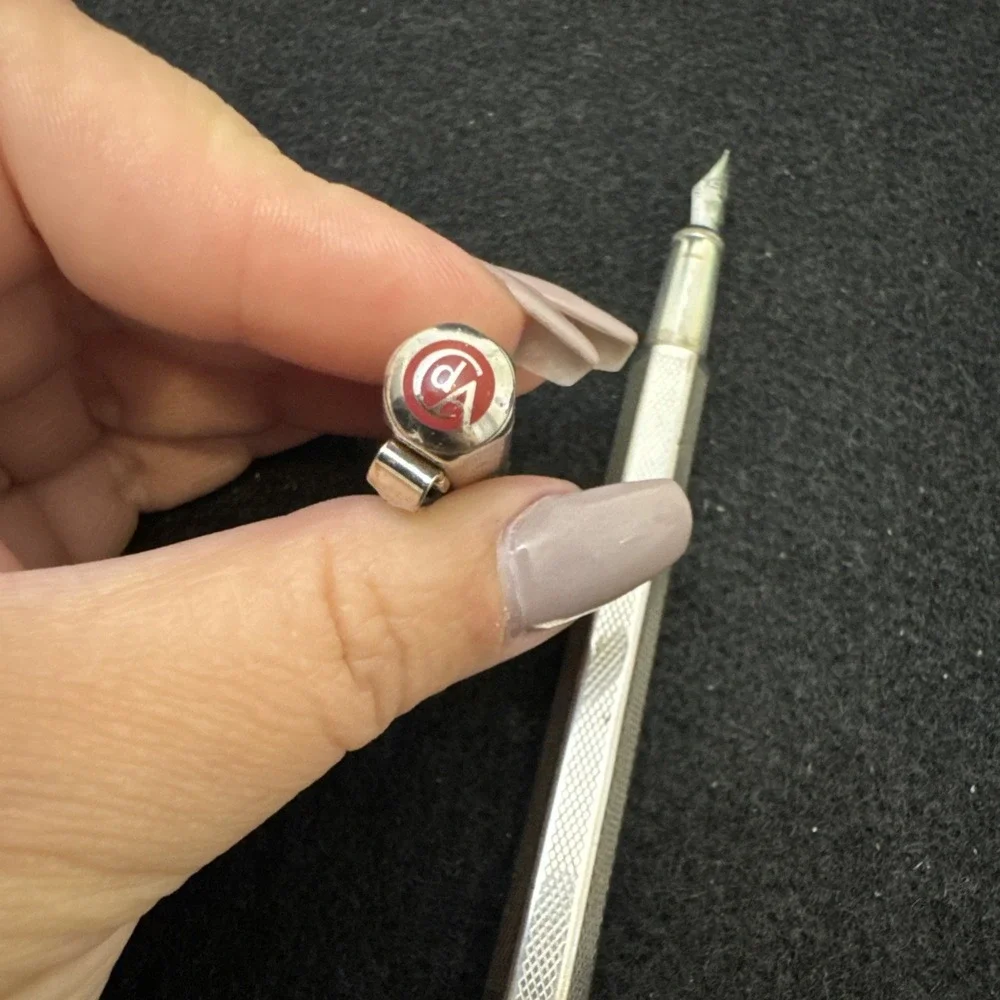 CARAN d'ACHE Fountain pen Ecridor Retro Silver Rhodium Plated, F Nib Vintage